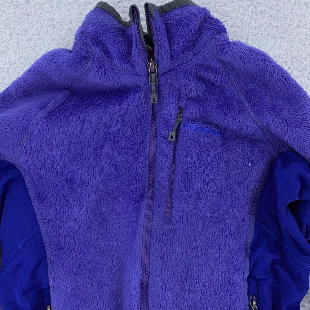 Patagonia‎ Full Zip Fleece Jacket Womens FITS LIKE XXXS Purple Thermal Hiking